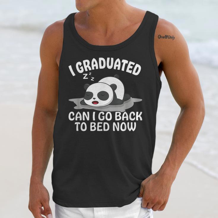 Graduation Animal Zoo Panda Bear I Graduated Panda Student Unisex Tank Top