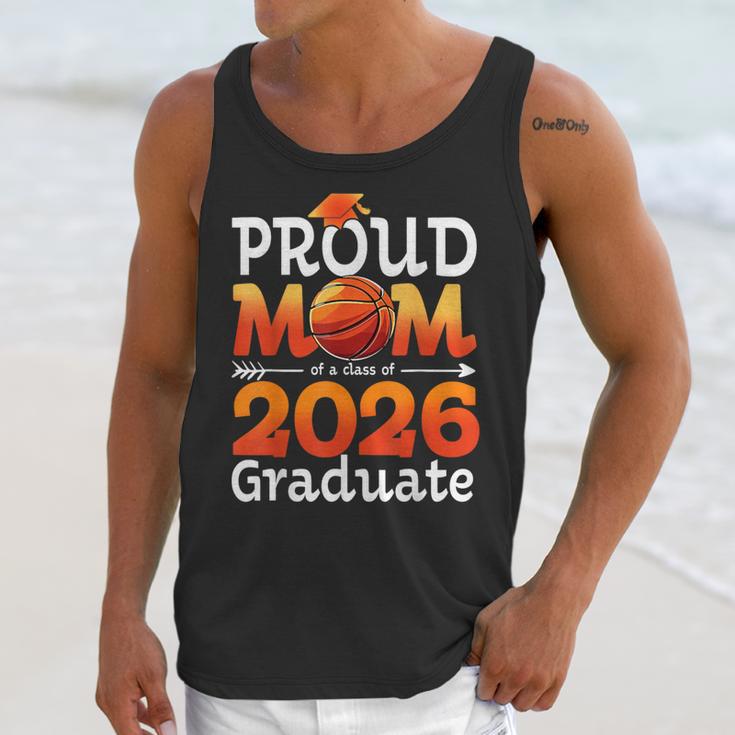 Graduation Basketball Retro Proud Mom Of A 2026 Graduate Unisex Tank Top