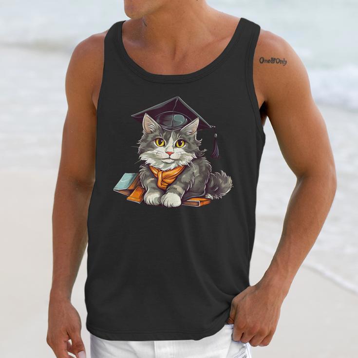 Graduation Cat Graduation Present For Graduate Grad Unisex Tank Top