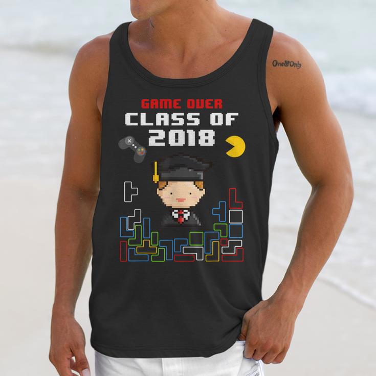 Graduation Class Of 2018 Game Over 8-Bit Gamer Unisex Tank Top