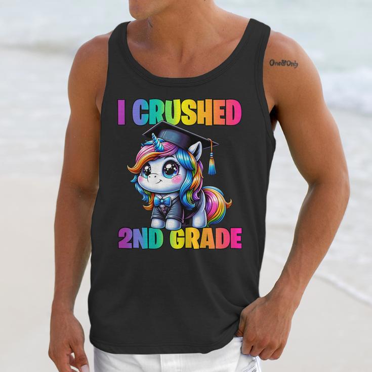 Graduation I Crushed 2nd Grade Unicorn Girls Grad Magical Unisex Tank Top