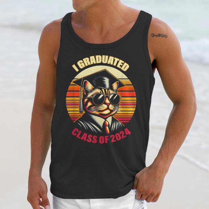 Graduation Day 2024 Graduate For School Degree College Cat Men Women Unisex Tank Top