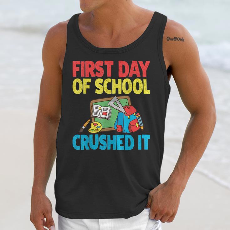 Graduation First Day Of School Crushed It Unisex Tank Top
