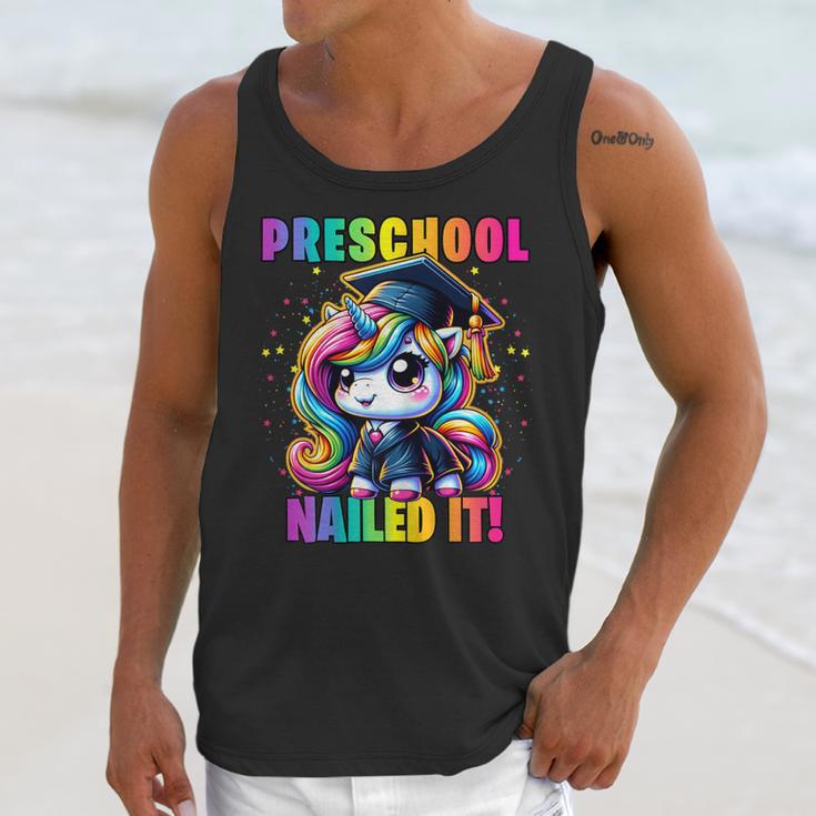 Graduation Preschool Unicorn Nailed It Pre-K Girls Grad Unisex Tank Top