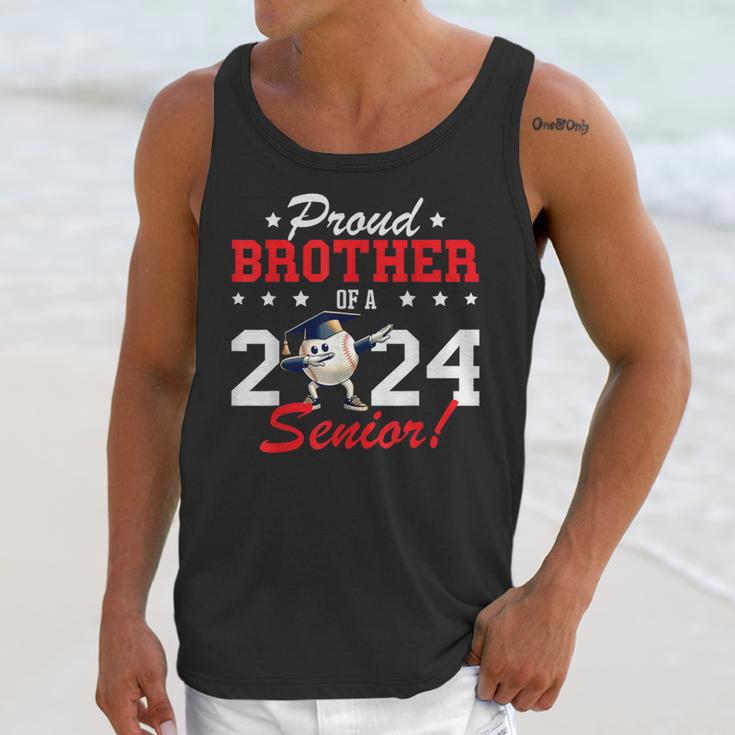 Graduation Proud Brother Of A 2024 Senior Baseball Player Unisex Tank Top