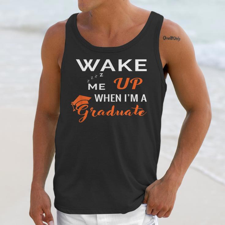 Graduation Shirt High School And College For Sleepy Graduate Unisex Tank Top