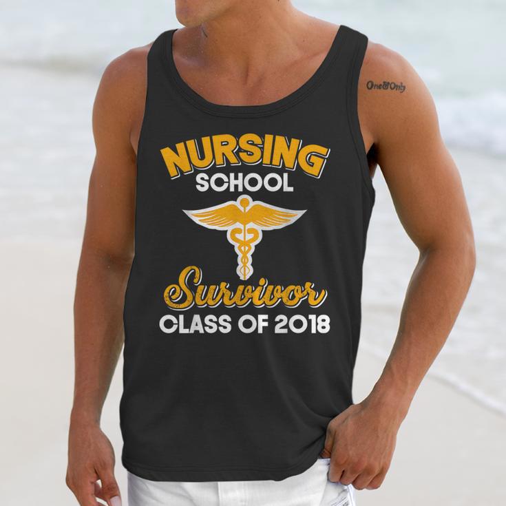 Graduation Shirt Nursing School Survivor Class Of 2018 Tee Unisex Tank Top
