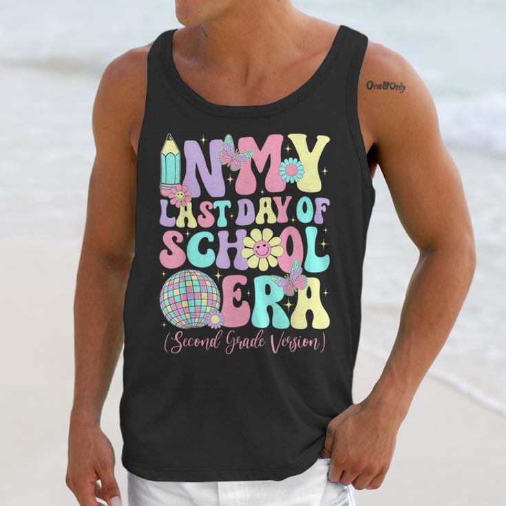 Groovy In My Last Day Of School Era Second Grade Graduation Unisex Tank Top