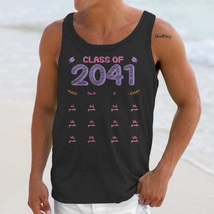 Grow With Me Graduation First Day Of School Class Of 2041 Unisex Tank Top