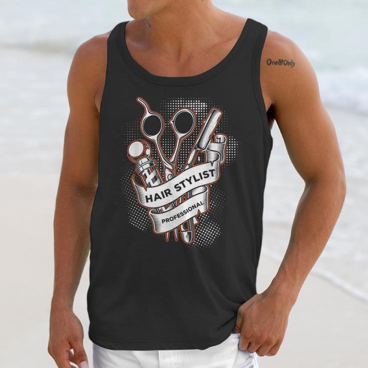 Hairdresser Gift Idea Graduation Tattoo Craft Hairstylist Unisex Tank Top