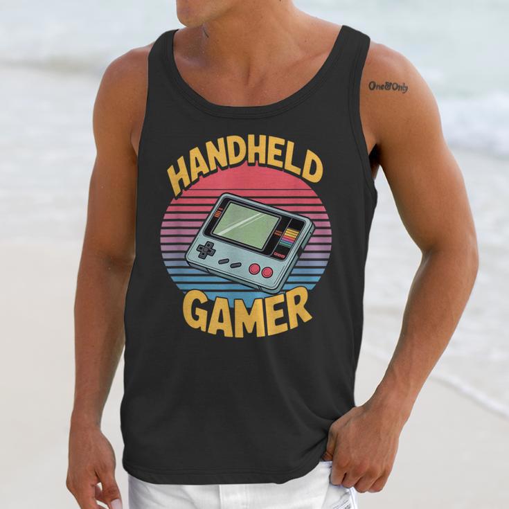Handheld Gamer Retro Portable Console Nostalgia Unisex Tank Top