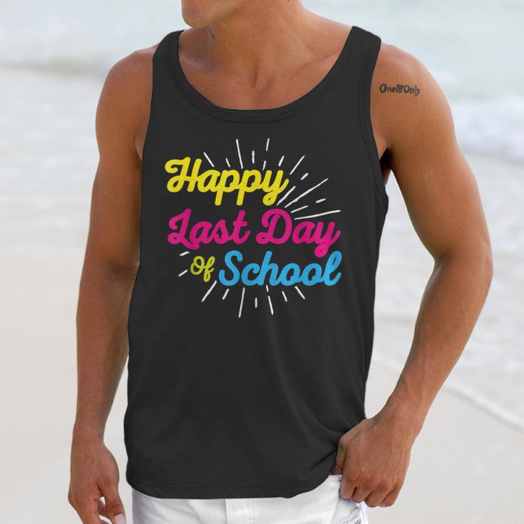 Happy Last Day Of School Graduation Teacher Students Unisex Tank Top