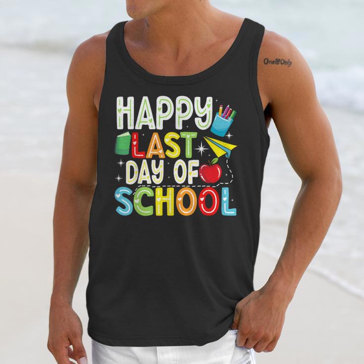 Happy Last Day Of School Teacher Kids Boys Girls Graduation Unisex Tank Top