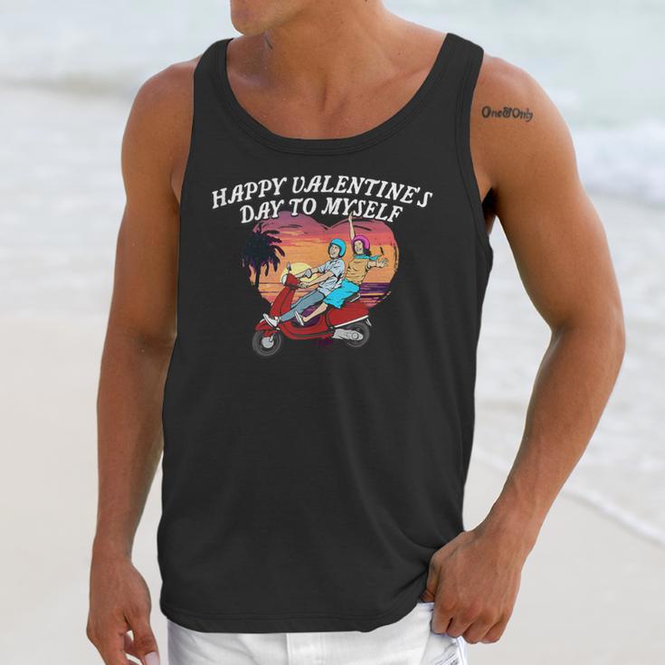 Happy Valentines Day To Myself Introvert Humor Unisex Tank Top Happy Valentines Day To Myself Introvert Humor Unisex Tank Top
