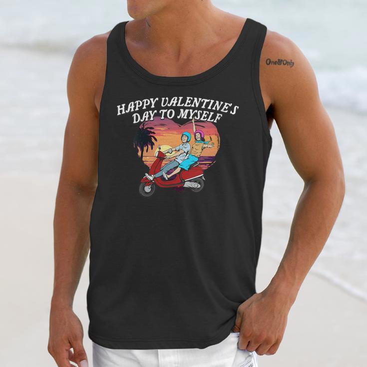 Happy Valentines Day To Myself Introvert Humor Unisex Tank Top Happy Valentines Day To Myself Introvert Humor Unisex Tank Top