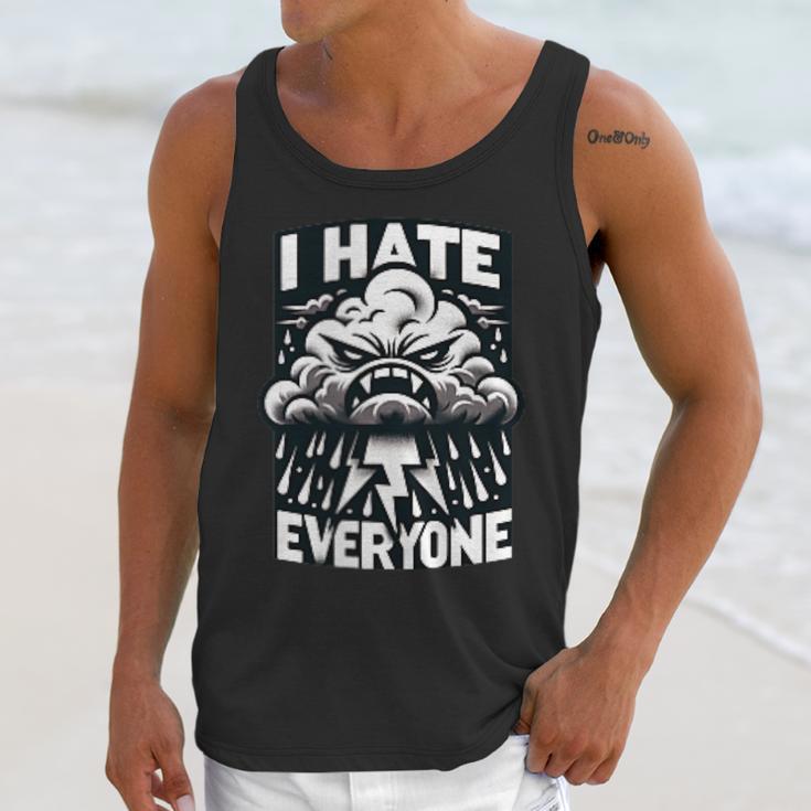 I Hate Everyone Introvert Anti-Social Dark Humor Unisex Tank Top I Hate Everyone Introvert Anti-Social Dark Humor Unisex Tank Top