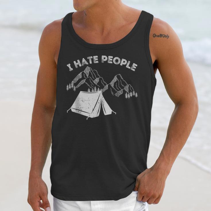 I Hate People Introvert Sarcastic I Love Camping Unisex Tank Top I Hate People Introvert Sarcastic I Love Camping Unisex Tank Top