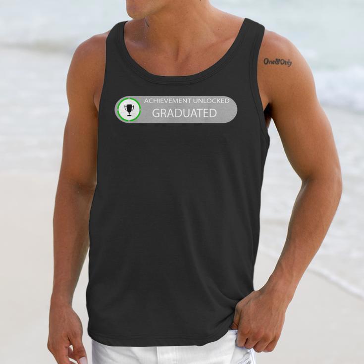 High School Or College Graduation Achievement Unlocked Unisex Tank Top