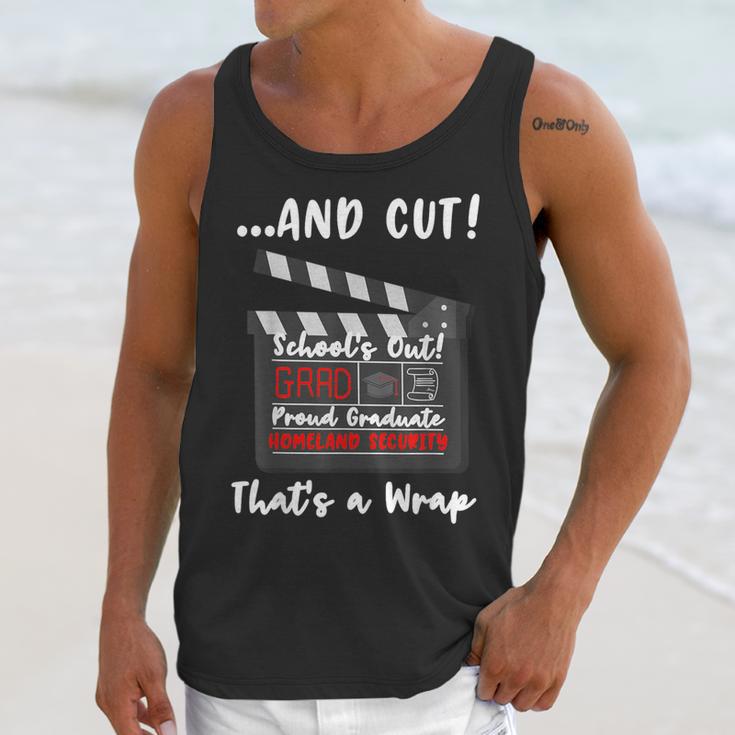 Homeland Security Degree Graduation Film Clapper Unisex Tank Top