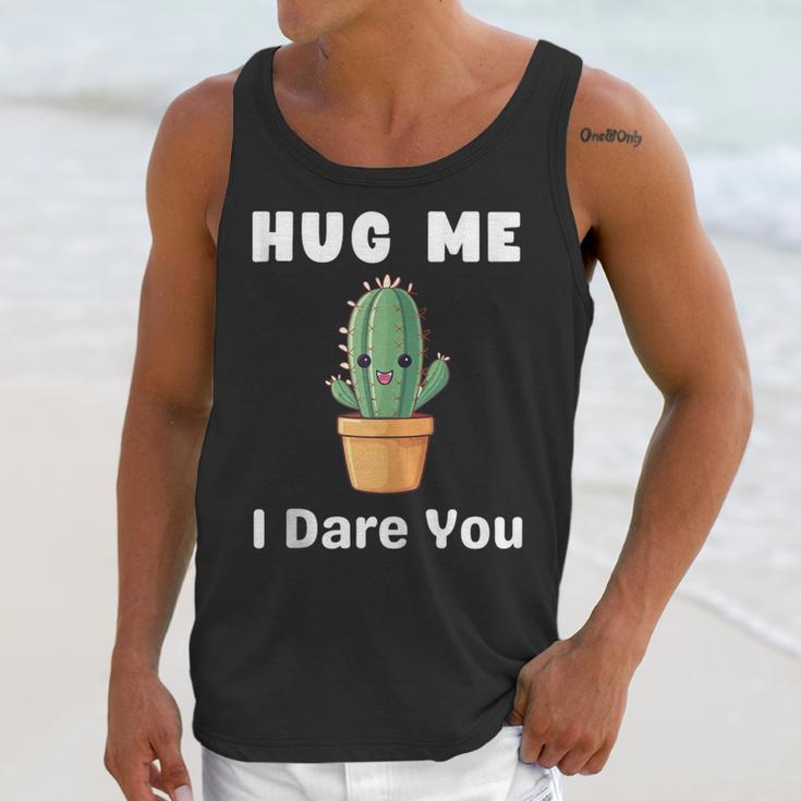 Hug Me I Dare You Introvert Cactus Tee Unisex Tank Top Hug Me I Dare You Introvert Cactus Tee Unisex Tank Top
