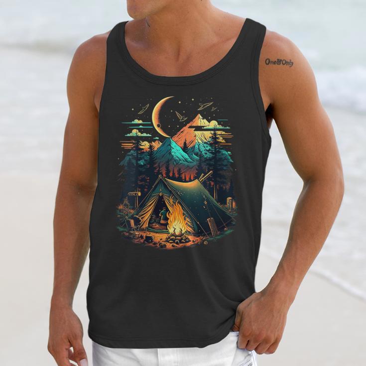 Id Rather Be Camping Great Outdoors Love Glamping Introvert Unisex Tank Top Id Rather Be Camping Great Outdoors Love Glamping Introvert Unisex Tank Top