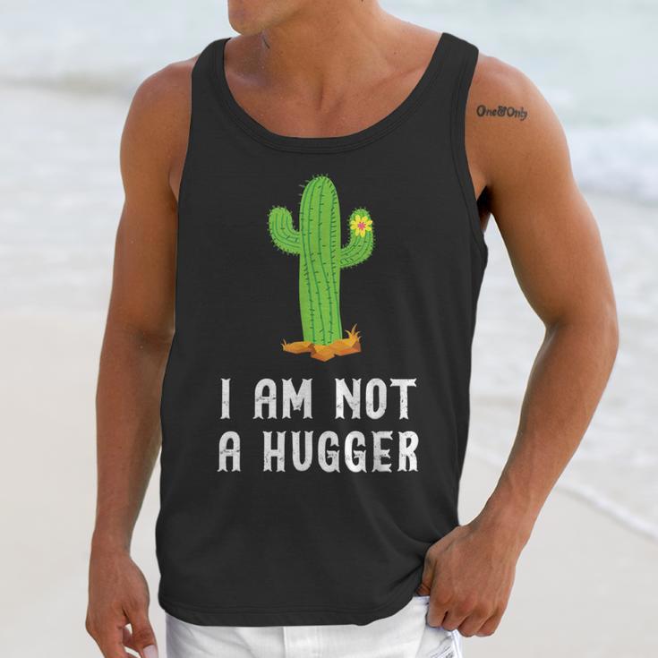 I'm Not A Hugger Cactus Not a Hugger Introvert Cute Unisex Tank Top