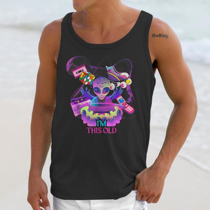 I’m This Old Retro 80s Nostalgia Alien Unisex Tank Top I’m This Old Retro 80s Nostalgia Alien Unisex Tank Top