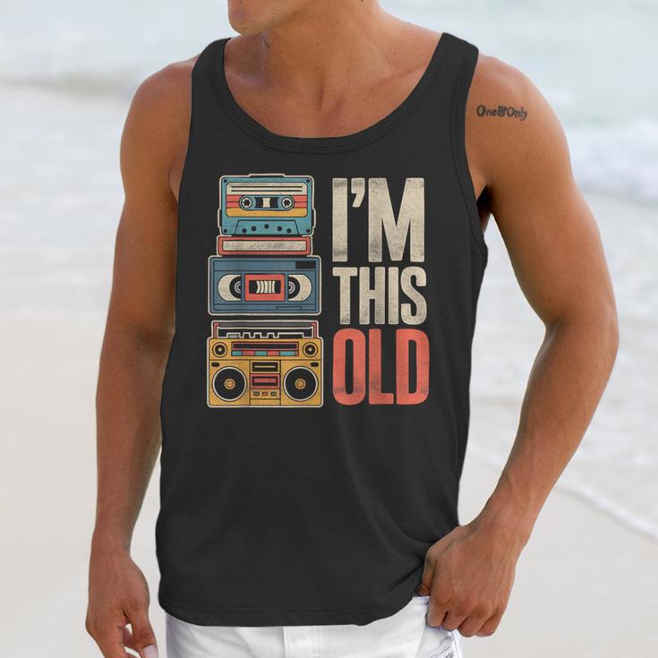 I'm This Old Vintage Cassette Tape Nostalgia Unisex Tank Top I'm This Old Vintage Cassette Tape Nostalgia Unisex Tank Top