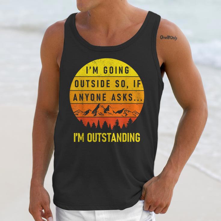 I'm Outstanding Retro Introvert Mountain Trip Lover Unisex Tank Top I'm Outstanding Retro Introvert Mountain Trip Lover Unisex Tank Top