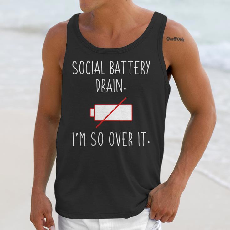 I'm So Over It Saying For Introvert And Shy People Unisex Tank Top