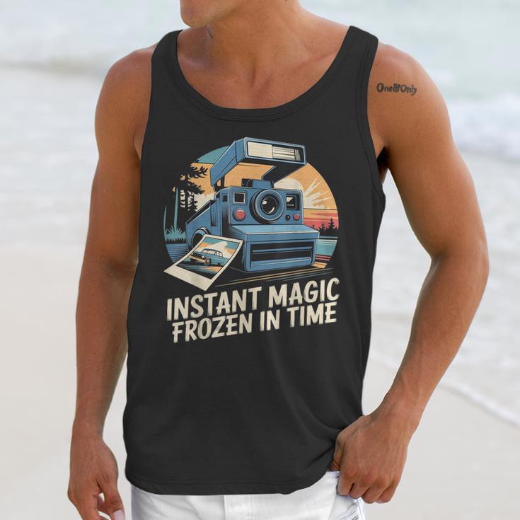 Instant Magic Frozen In Time Retro Camera Nostalgia Unisex Tank Top