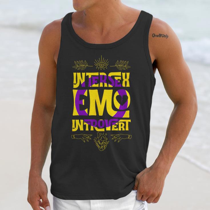Intersex Emo Introvert Pride Trendy Mystic Teen Goth Style Unisex Tank Top