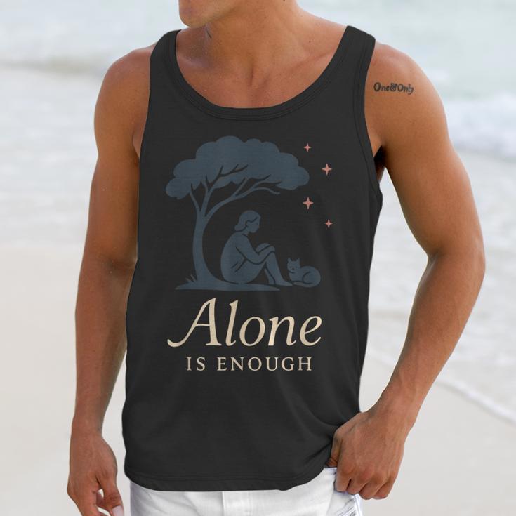 Introvert Alone Is Enough Social Battery Low Antisocial Unisex Tank Top Introvert Alone Is Enough Social Battery Low Antisocial Unisex Tank Top