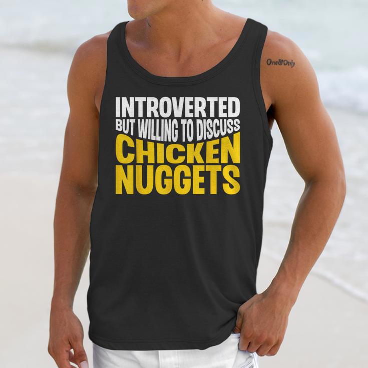 Introvert Antisocial Chicken Nugget Lover Foodie Unisex Tank Top Introvert Antisocial Chicken Nugget Lover Foodie Unisex Tank Top