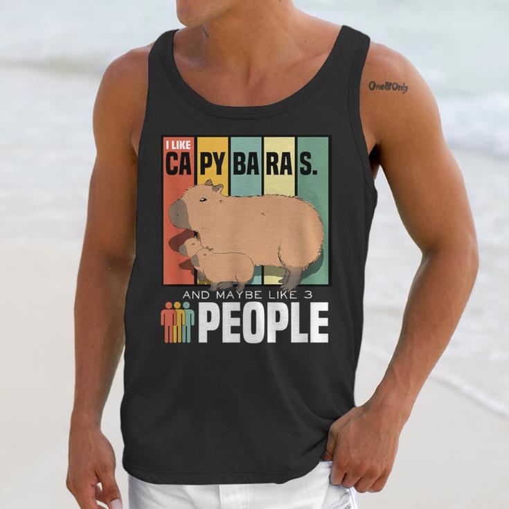 Introvert Capybara Rodent Animal Lover Antisocial Retro Unisex Tank Top Introvert Capybara Rodent Animal Lover Antisocial Retro Unisex Tank Top