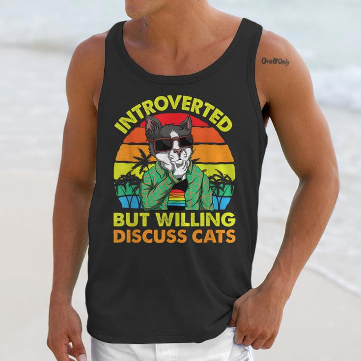 Introvert Cats Sarcasm Cat Lover Introverts Unisex Tank Top Introvert Cats Sarcasm Cat Lover Introverts Unisex Tank Top