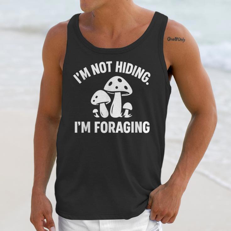 Introvert Mushroom Forager Humor Unisex Tank Top
