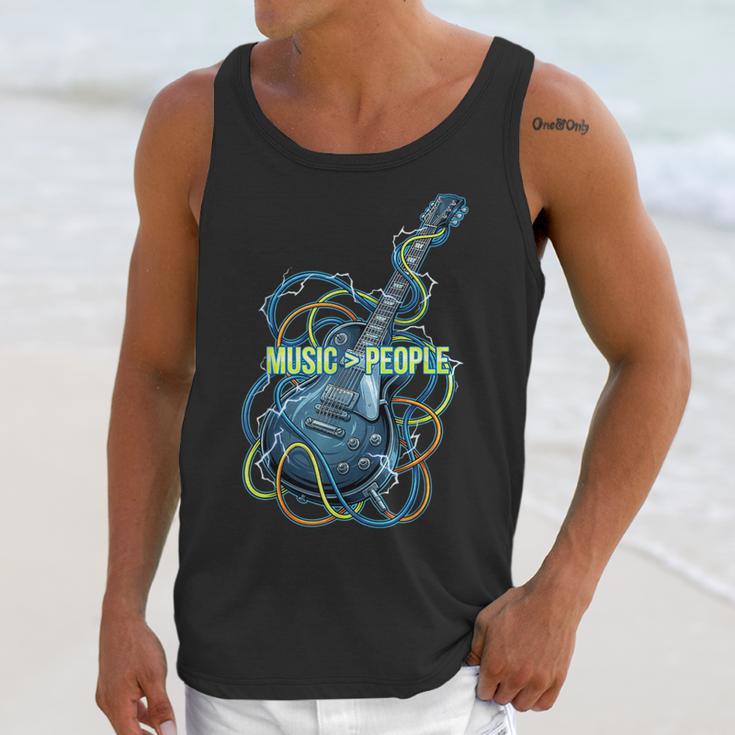 Introvert Music Lover Electric Guitar Rock Unisex Tank Top