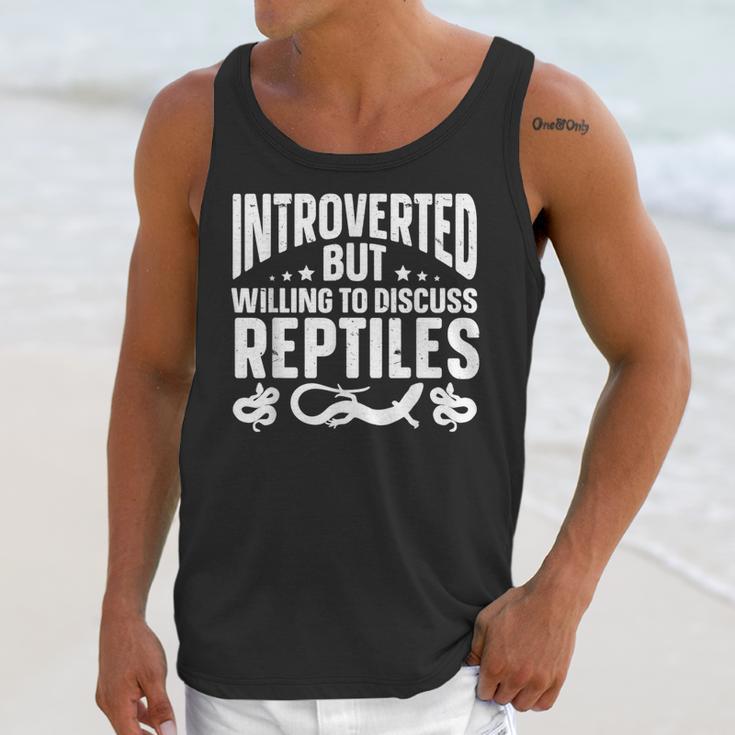 Introvert Quotes Introverted But Willing To Discuss Reptiles Unisex Tank Top Introvert Quotes Introverted But Willing To Discuss Reptiles Unisex Tank Top
