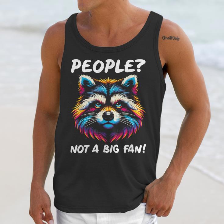 Introvert Raccoon Sarcasm Anti Social Unisex Tank Top