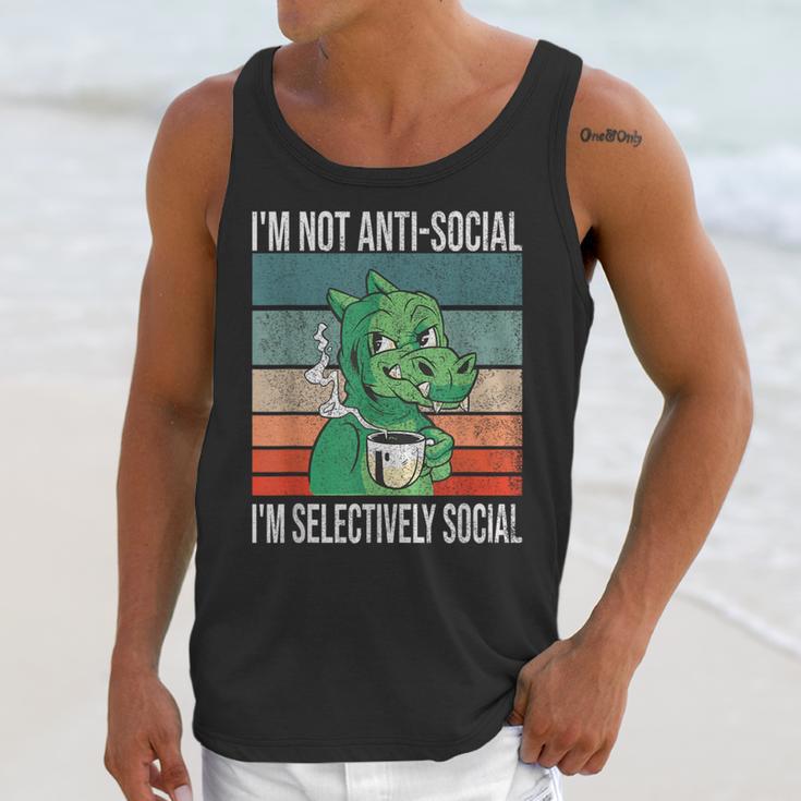 Introvert Selectively Social Anti-Social Shy Unisex Tank Top Introvert Selectively Social Anti-Social Shy Unisex Tank Top