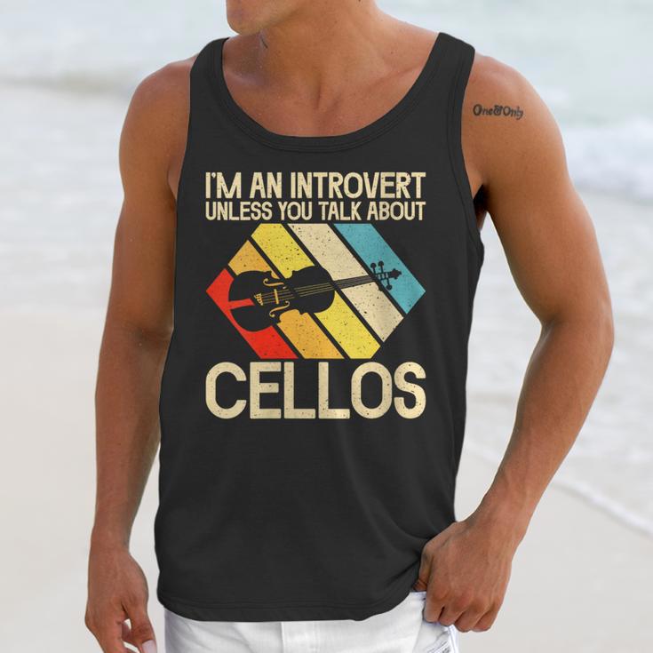 Im An Introvert Unless You Talk About Cellos Unisex Tank Top Im An Introvert Unless You Talk About Cellos Unisex Tank Top