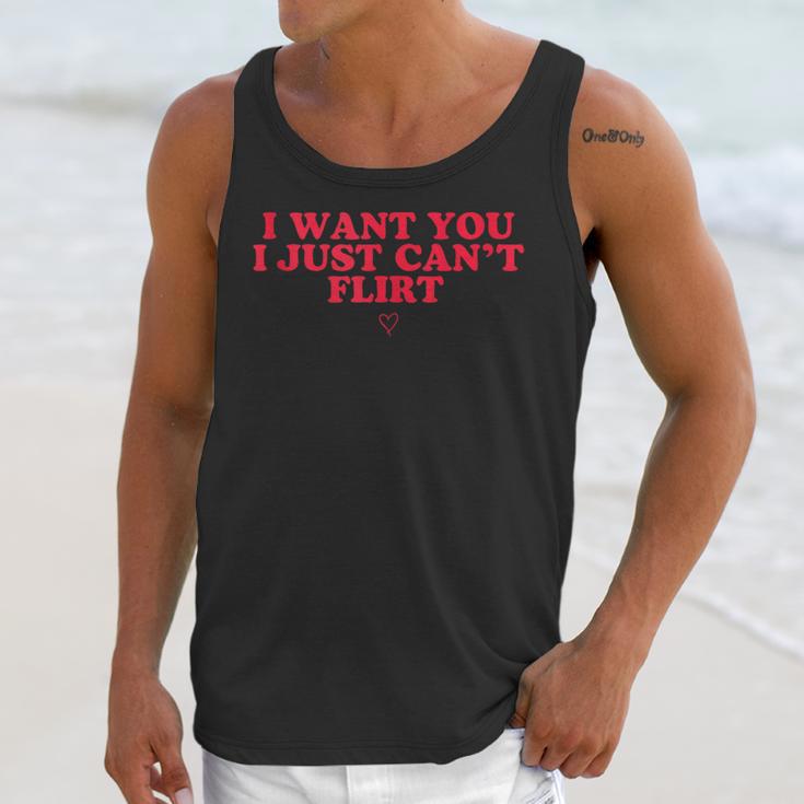 Introvert Valentines Day I Want You I Just Can't Flirt Unisex Tank Top Introvert Valentines Day I Want You I Just Can't Flirt Unisex Tank Top
