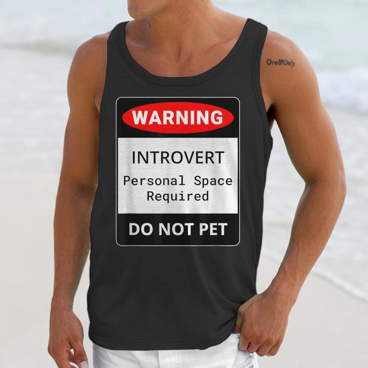 Introvert Warning Danger Do Not Pet Disturb Anti-Social Unisex Tank Top Introvert Warning Danger Do Not Pet Disturb Anti-Social Unisex Tank Top