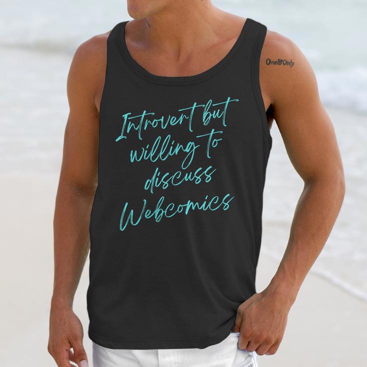 Introvert But Willing To Discuss Webcomics Unisex Tank Top Introvert But Willing To Discuss Webcomics Unisex Tank Top