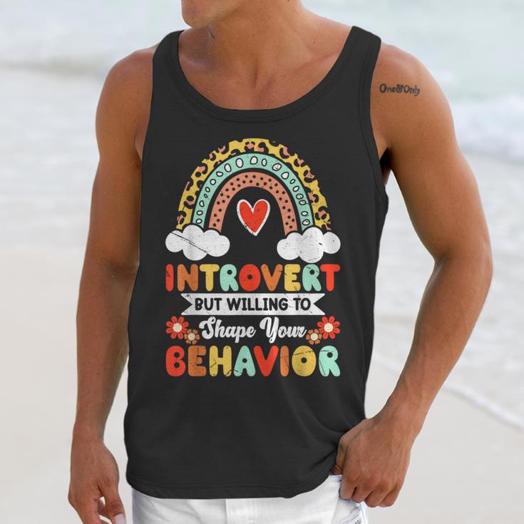 Introvert But Willing To Shape Your Behavior Unisex Tank Top