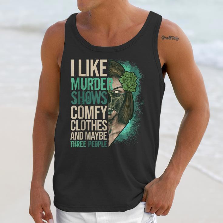 Introverted Murder Shows True Crime Lovers Introvert Unisex Tank Top