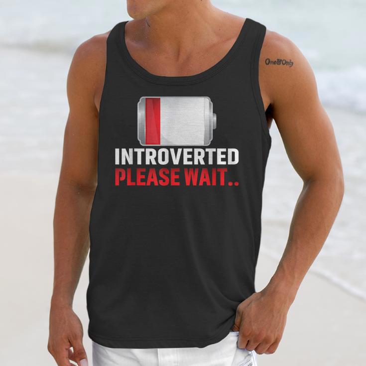 Introverted Please Wait Introvert Saying Sarcasm Unisex Tank Top Introverted Please Wait Introvert Saying Sarcasm Unisex Tank Top