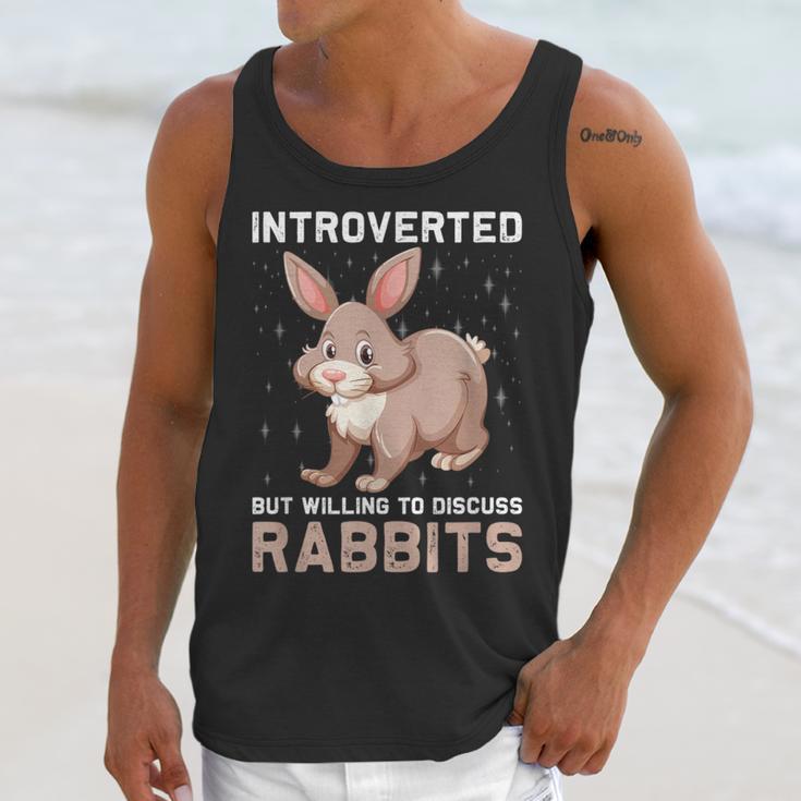 Introverted Rabbits Bunny Lover Rabbit Introvert Unisex Tank Top