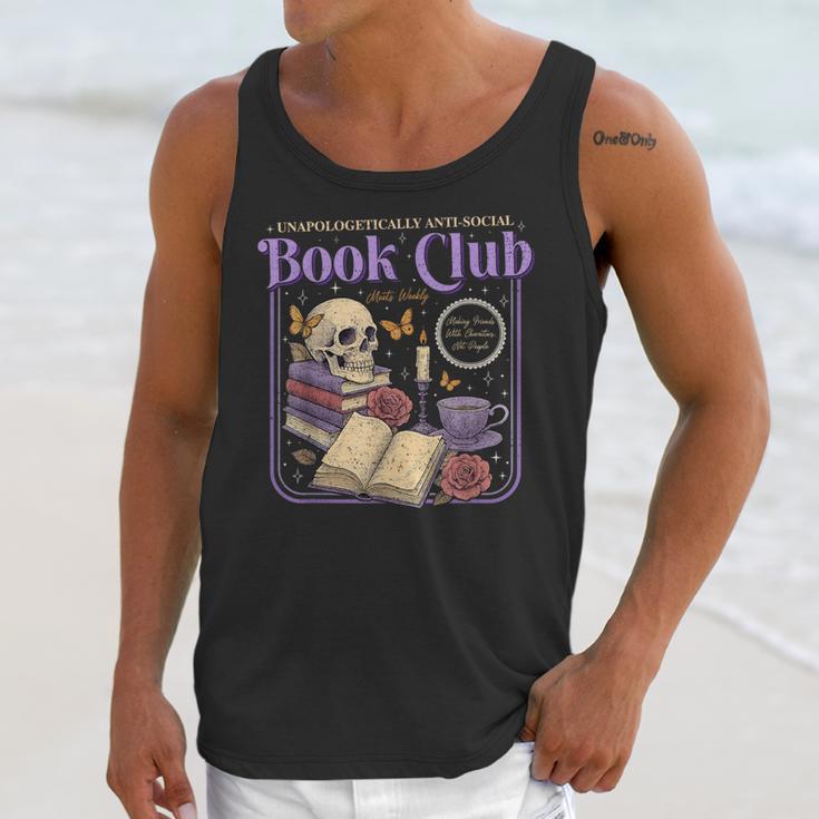 Introverted Romance Unapologetically Anti-Social Book Club Unisex Tank Top Introverted Romance Unapologetically Anti-Social Book Club Unisex Tank Top